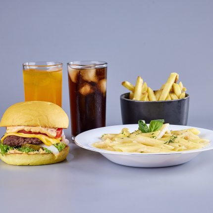 Pasta And Burger Combo