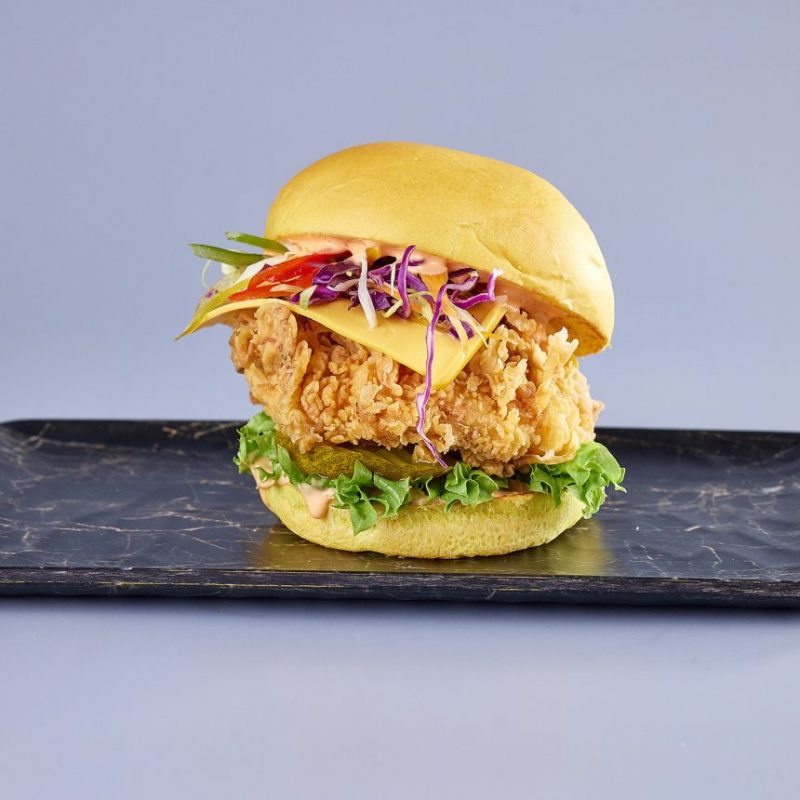 chick & slaw burger 